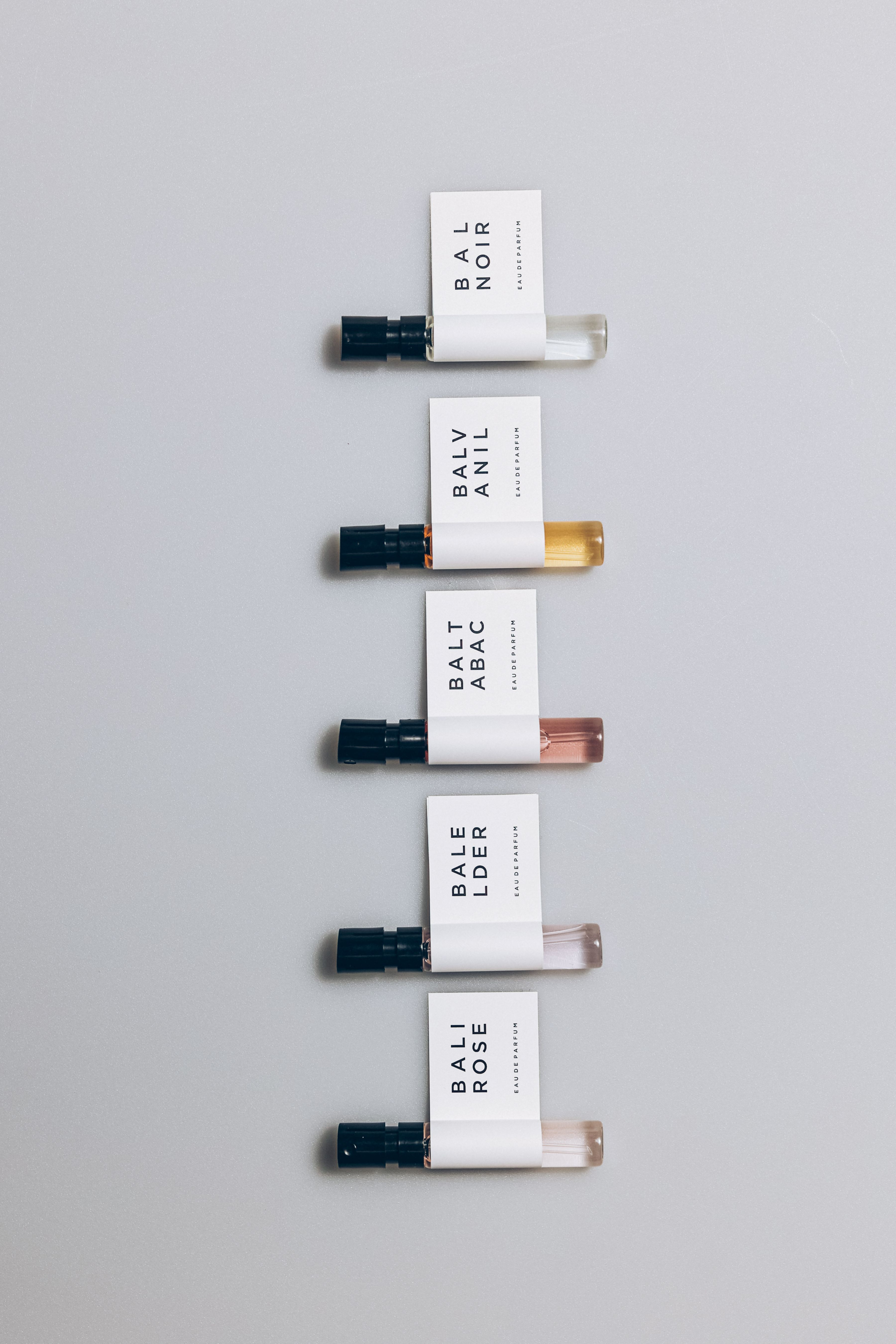 5 x 2 ml Sample: BALIROSE, BALELDER, BALTABAC, BALVANIL, BALNOIR
